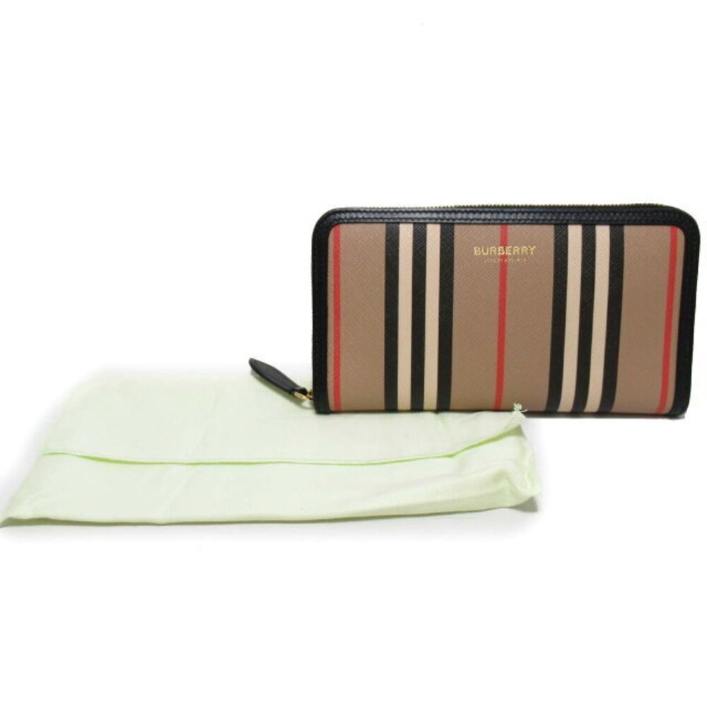 Burberry Beige Leather Round ELMORE Long Wallet - Picture 7 of 7